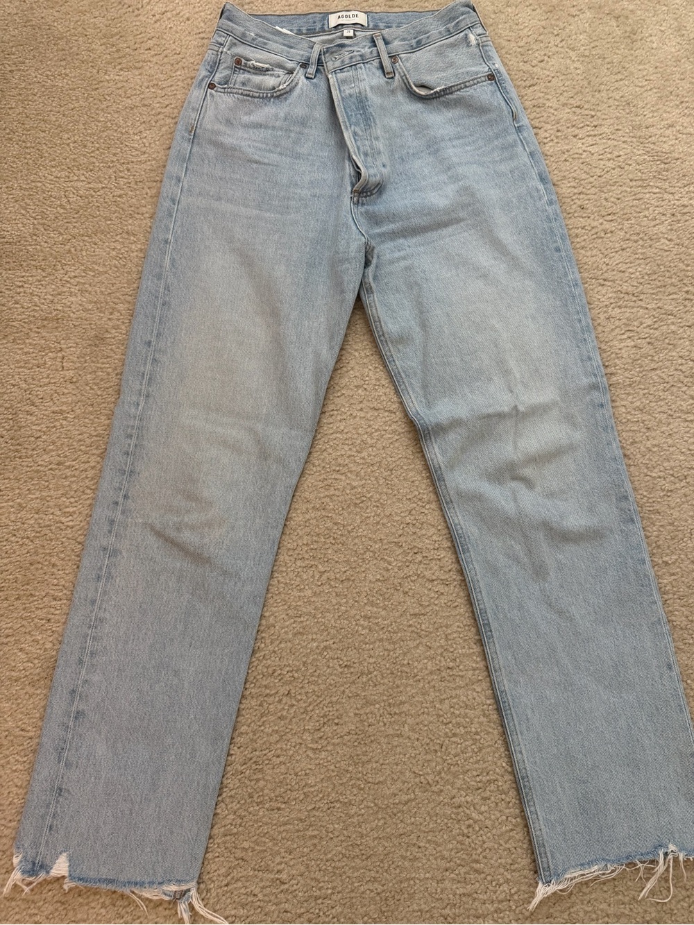 Agolde Light Blue Bootcut Jeans